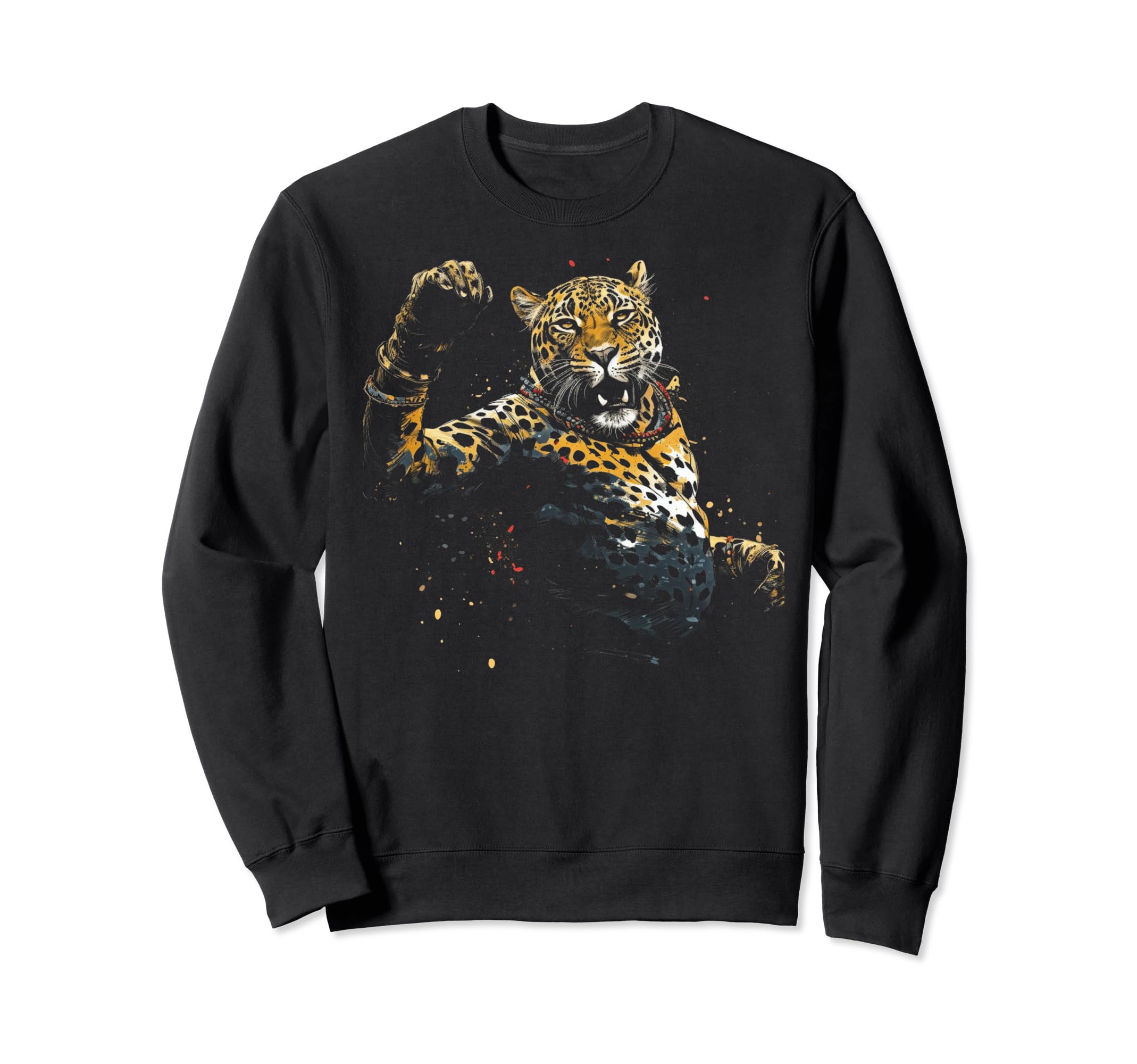 Japanese Aesthetic Y2K Leopard 1 Sweatshirt - Streetwear Style Men Women - T-Shirt, Sweatshirt, Hoodie