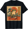 Gamer Frog Eating Ramen - Adult & Kids T-Shirts, Sweatshirts & Hoodies apparel design preview 1