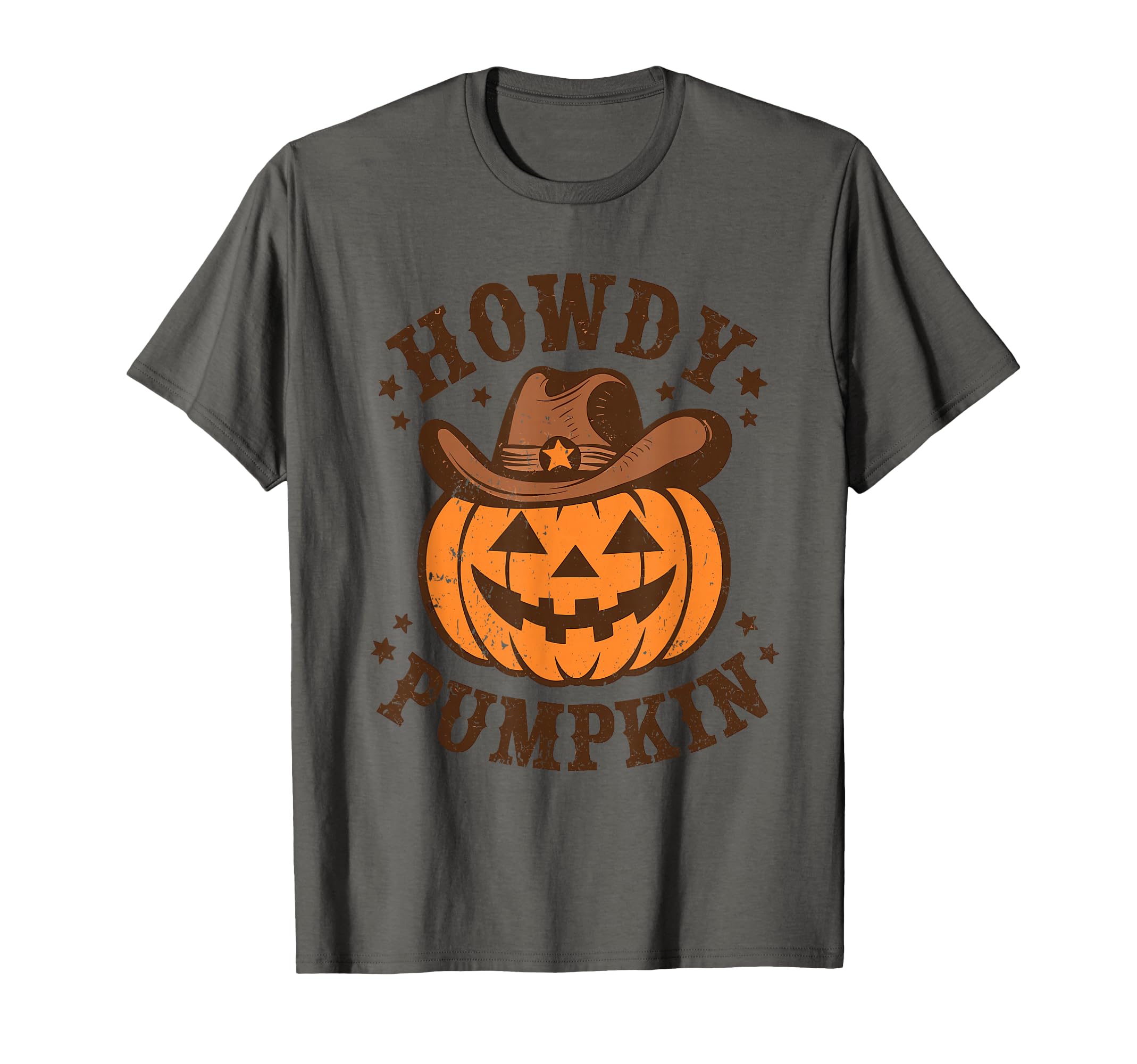 Howdy Pumpkin Autumn Western T-Shirt - Novelty Apparel for Adults - T-Shirt, Sweatshirt, Hoodie
