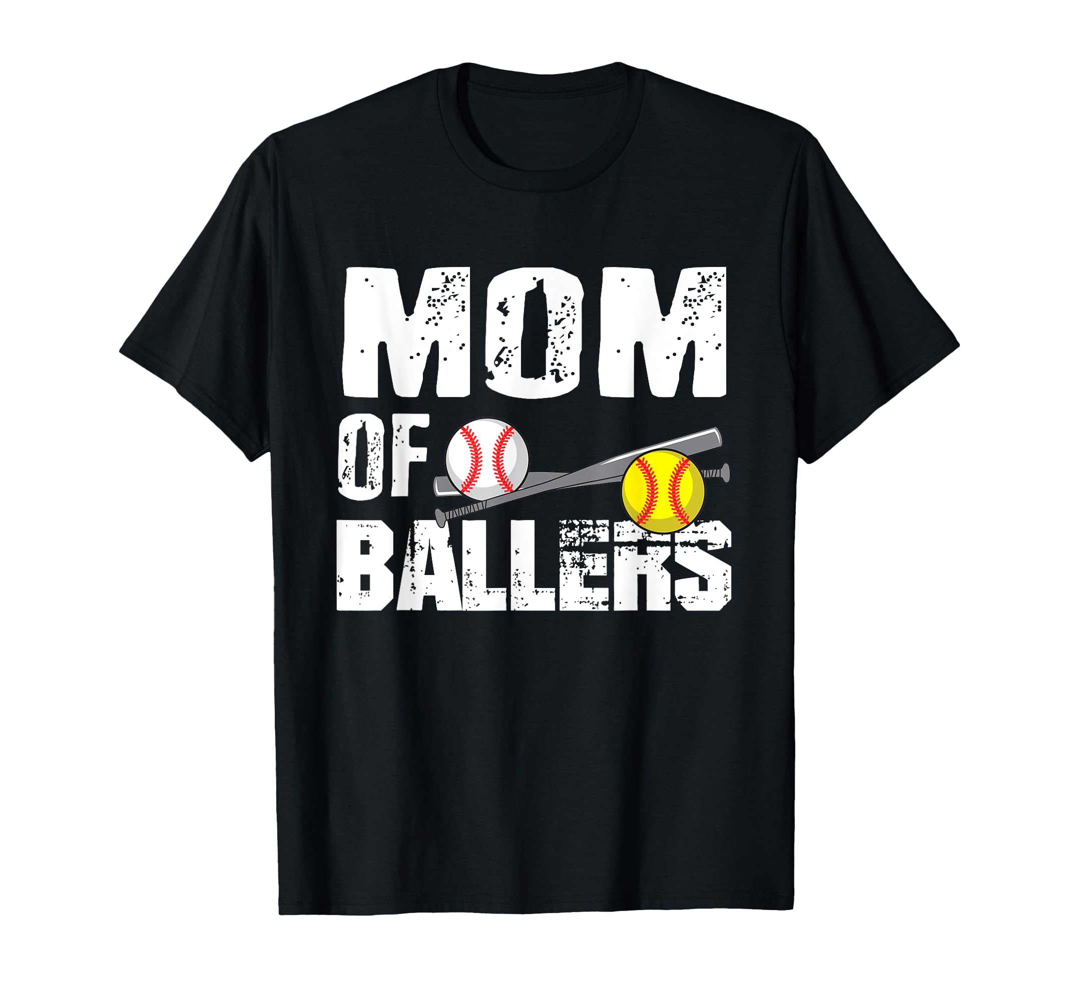 Mom Ballers Funny Baseball Softball Game T-Shirt - Trendy Graphic Unisex - T-Shirt, Sweatshirt, Hoodie