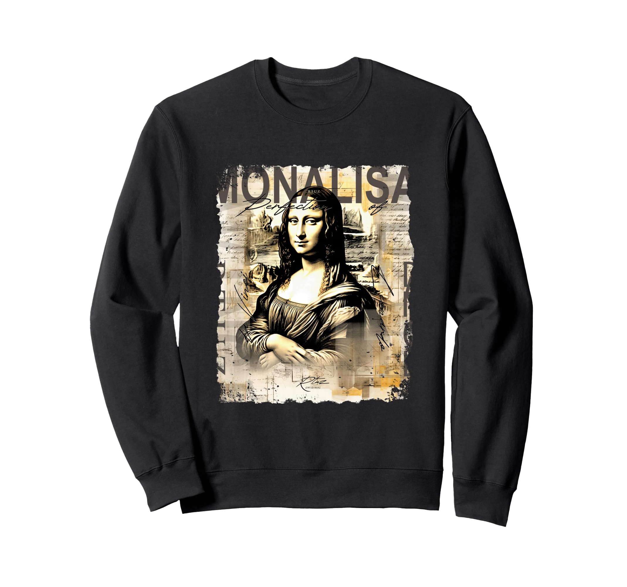 Mona Lisa Aesthetic Y2K Sweatshirt - Aesthetic Graphic for Adults - T-Shirt, Sweatshirt, Hoodie