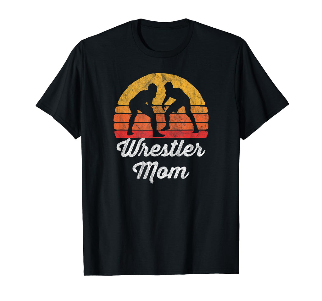 Wrestler Mom Distressed Wrestling Fan T-Shirt - Trendy Graphic Unisex - T-Shirt, Sweatshirt, Hoodie