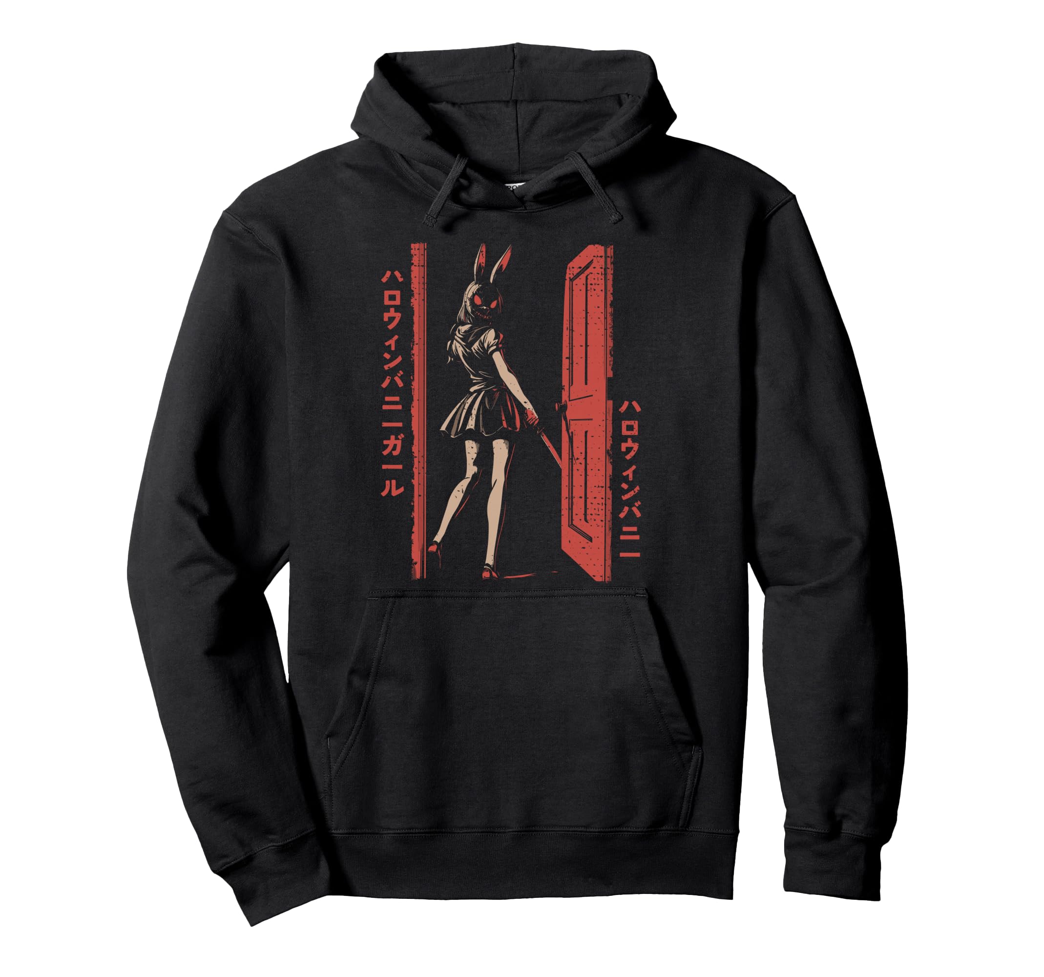 Anime Horror Bunny Aesthetic Soft Hoodie - Streetwear Style for Adults - T-Shirt, Sweatshirt, Hoodie