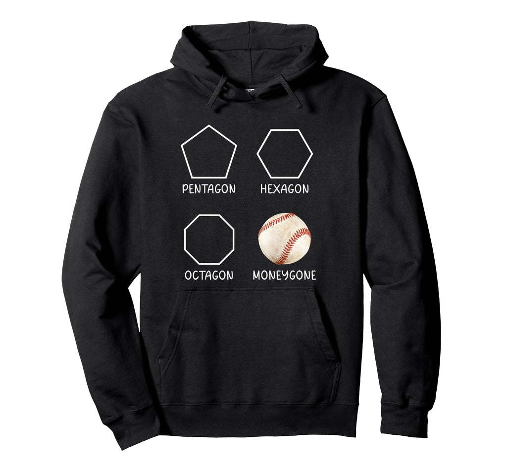 Funny Baseball Mom Dad Money Gone Baseball Hoodie - Minimalist Print Unisex - T-Shirt, Sweatshirt, Hoodie