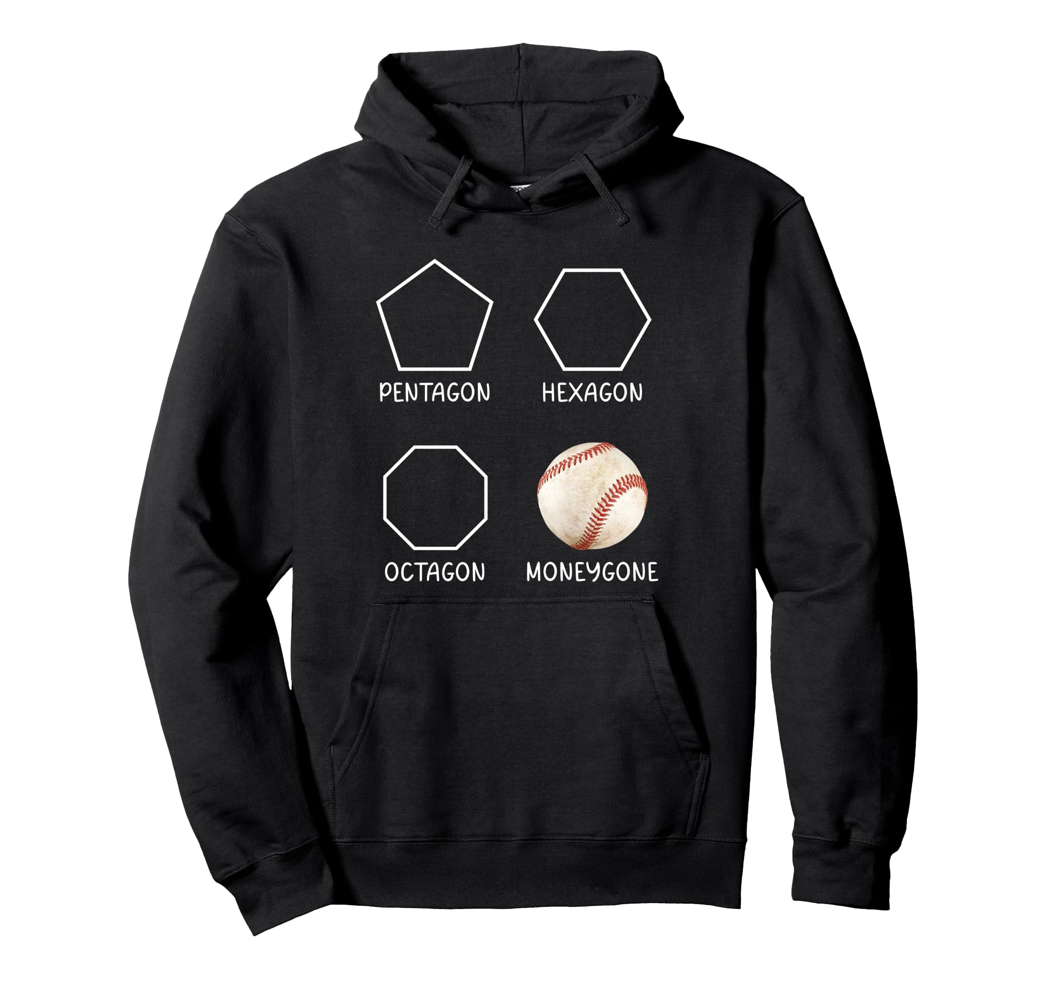 Funny Baseball Mom Dad Money Gone Baseball Hoodie - Minimalist Print Unisex - T-Shirt, Sweatshirt, Hoodie