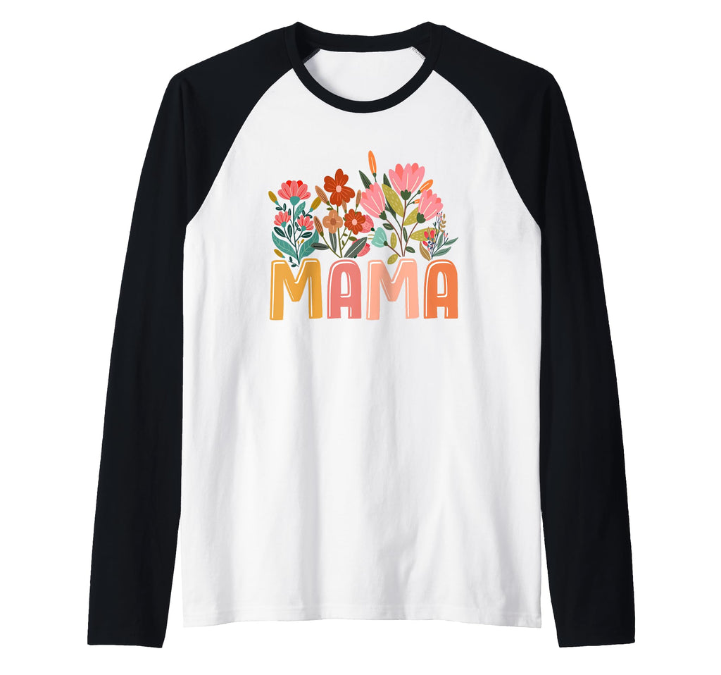 Mama Mother Mom Gift Flowers Floral Mommy Hoodie - Graphic Print Men Women - T-Shirt, Sweatshirt, Hoodie