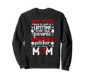 Proud Baseball Pitcher Mom Baseball Sweatshirt - Graphic Print for Adults - T-Shirt, Sweatshirt, Hoodie