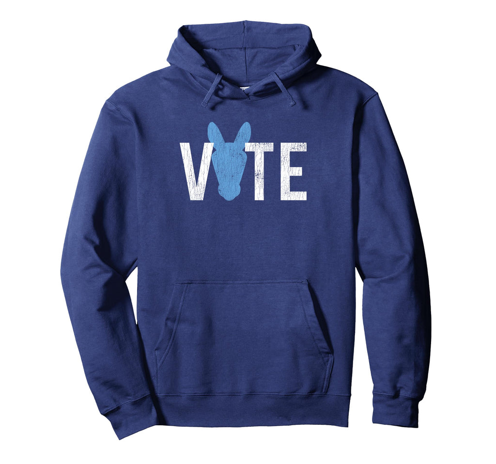 Vote Democrat Distressed 2024 Election Hoodie - Trendy Graphic Men Women - T-Shirt, Sweatshirt, Hoodie