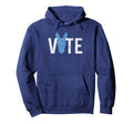 Vote Democrat Distressed 2024 Election Hoodie - Trendy Graphic Men Women - T-Shirt, Sweatshirt, Hoodie