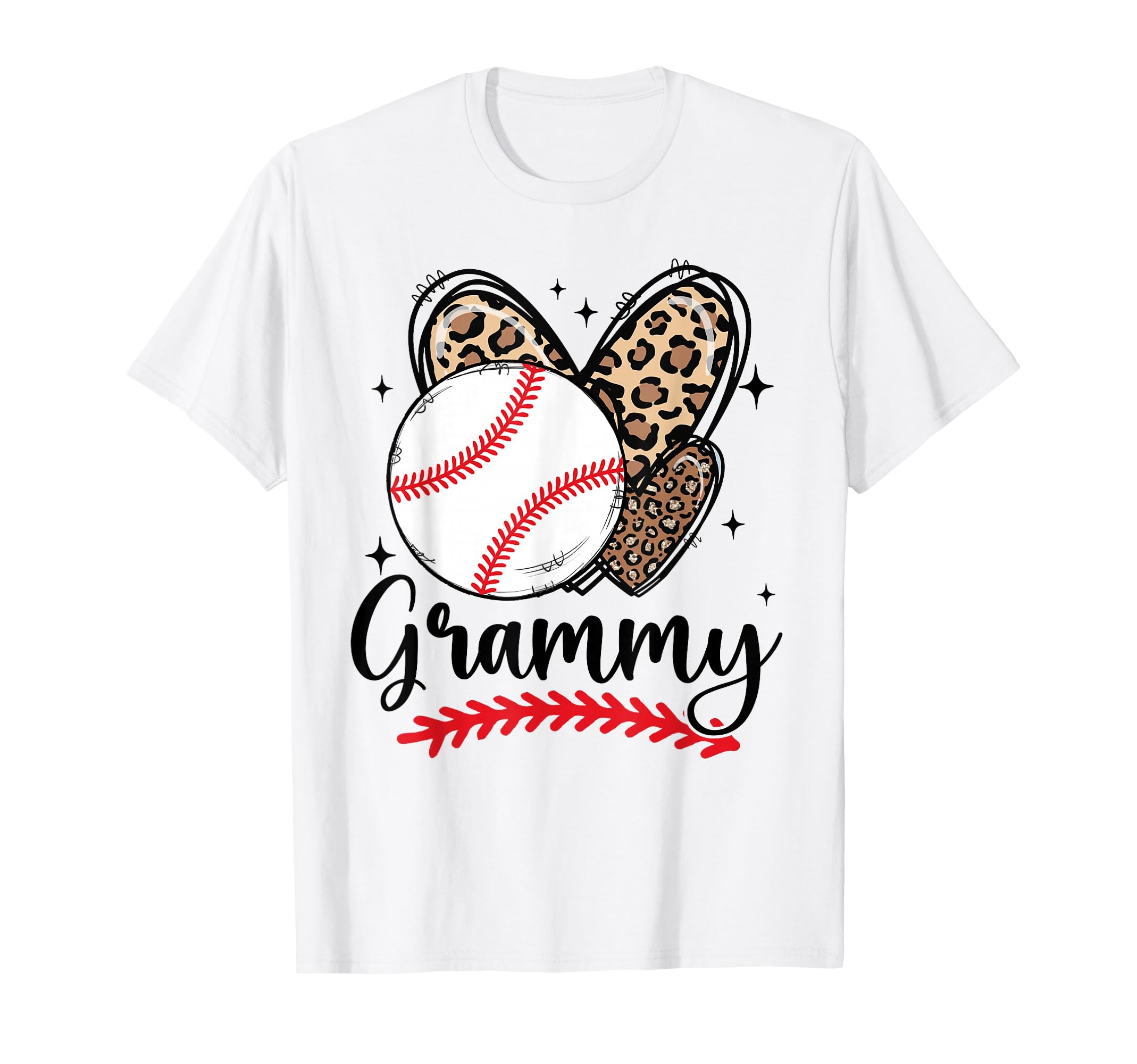 Funny Baseball Grammy Leopard Baseball T-Shirt - Novelty Apparel Men Women - T-Shirt, Sweatshirt, Hoodie