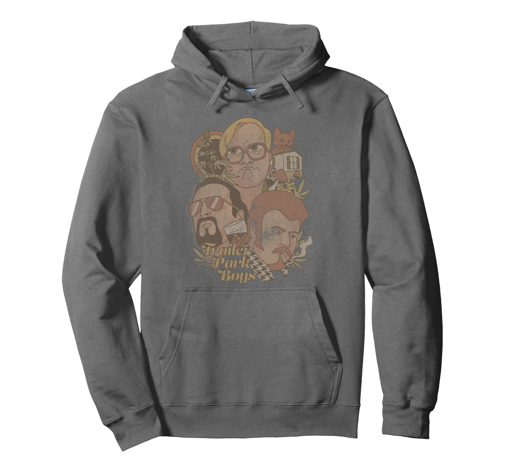 Trailer Park Distressed Illustration Tv Hoodie - Streetwear Style Unisex - T-Shirt, Sweatshirt, Hoodie
