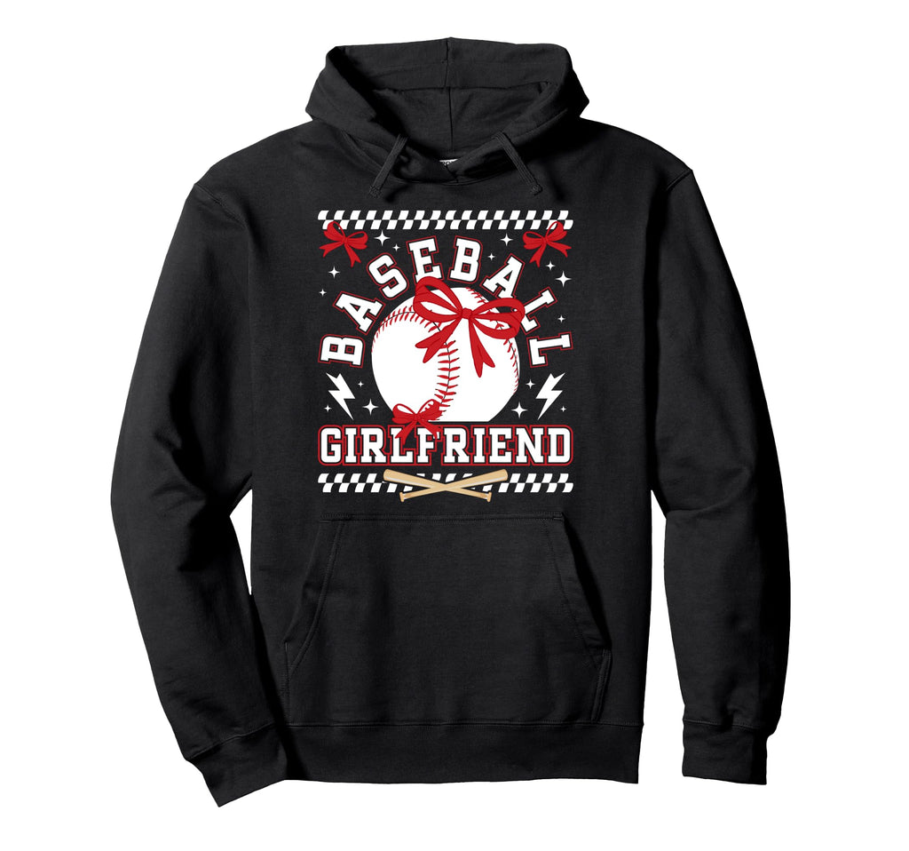 Baseball Girlfriend Coquette Baseball Hoodie - Custom Art Print Men Women - T-Shirt, Sweatshirt, Hoodie
