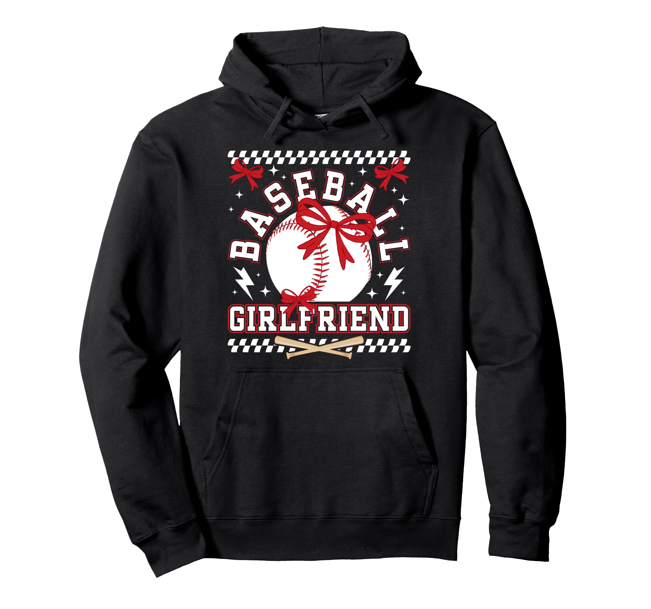 Baseball Girlfriend Coquette Baseball Hoodie - Custom Art Print Men Women - T-Shirt, Sweatshirt, Hoodie