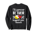 Their Biggest Fan Mom Both Baseball Sweatshirt - Graphic Print Unisex - T-Shirt, Sweatshirt, Hoodie