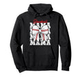 Baseball Mama Coquette Bow Game Day Hoodie - Trendy Graphic Men Women - T-Shirt, Sweatshirt, Hoodie
