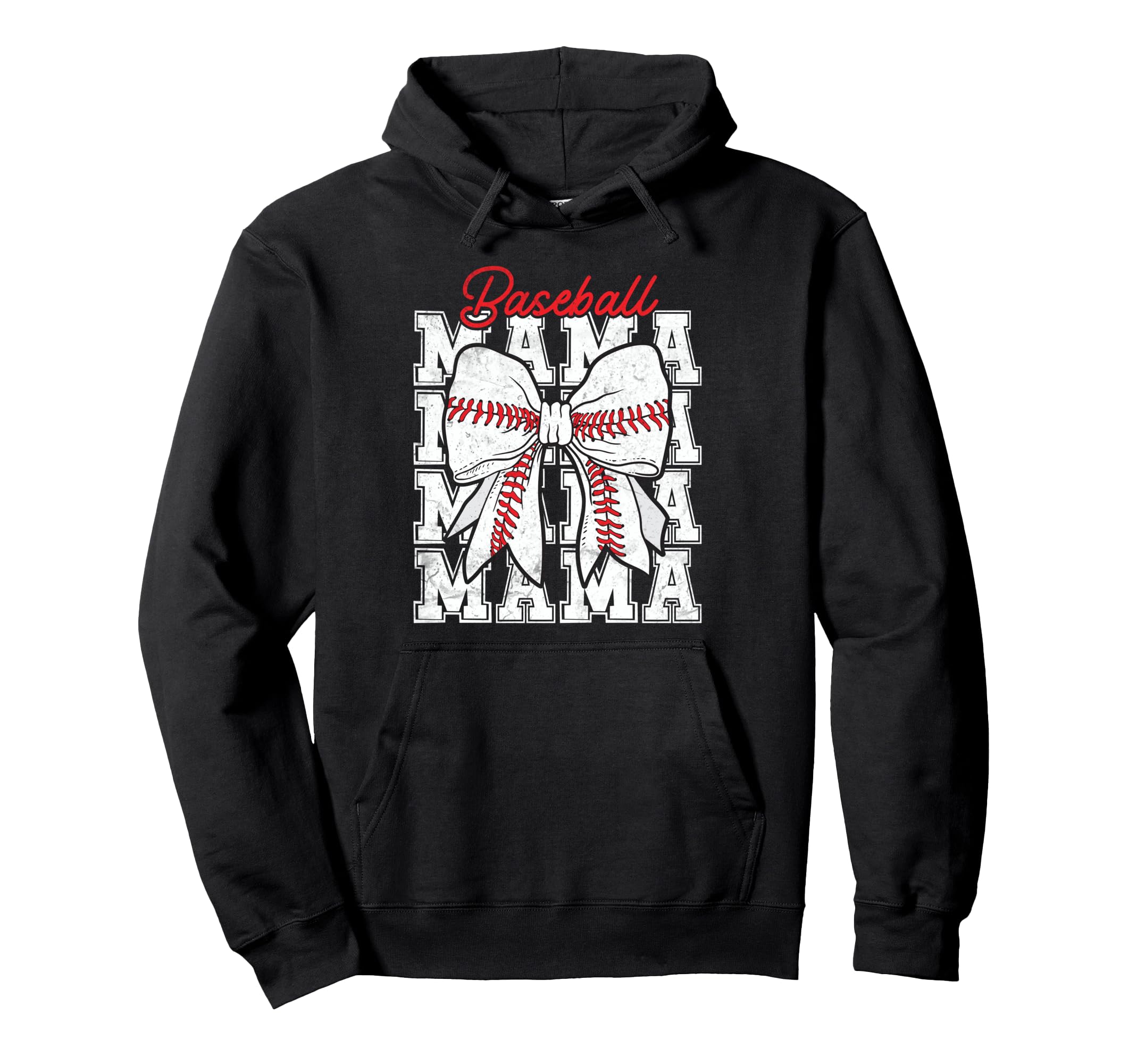 Baseball Mama Coquette Bow Game Day Hoodie - Trendy Graphic Men Women - T-Shirt, Sweatshirt, Hoodie