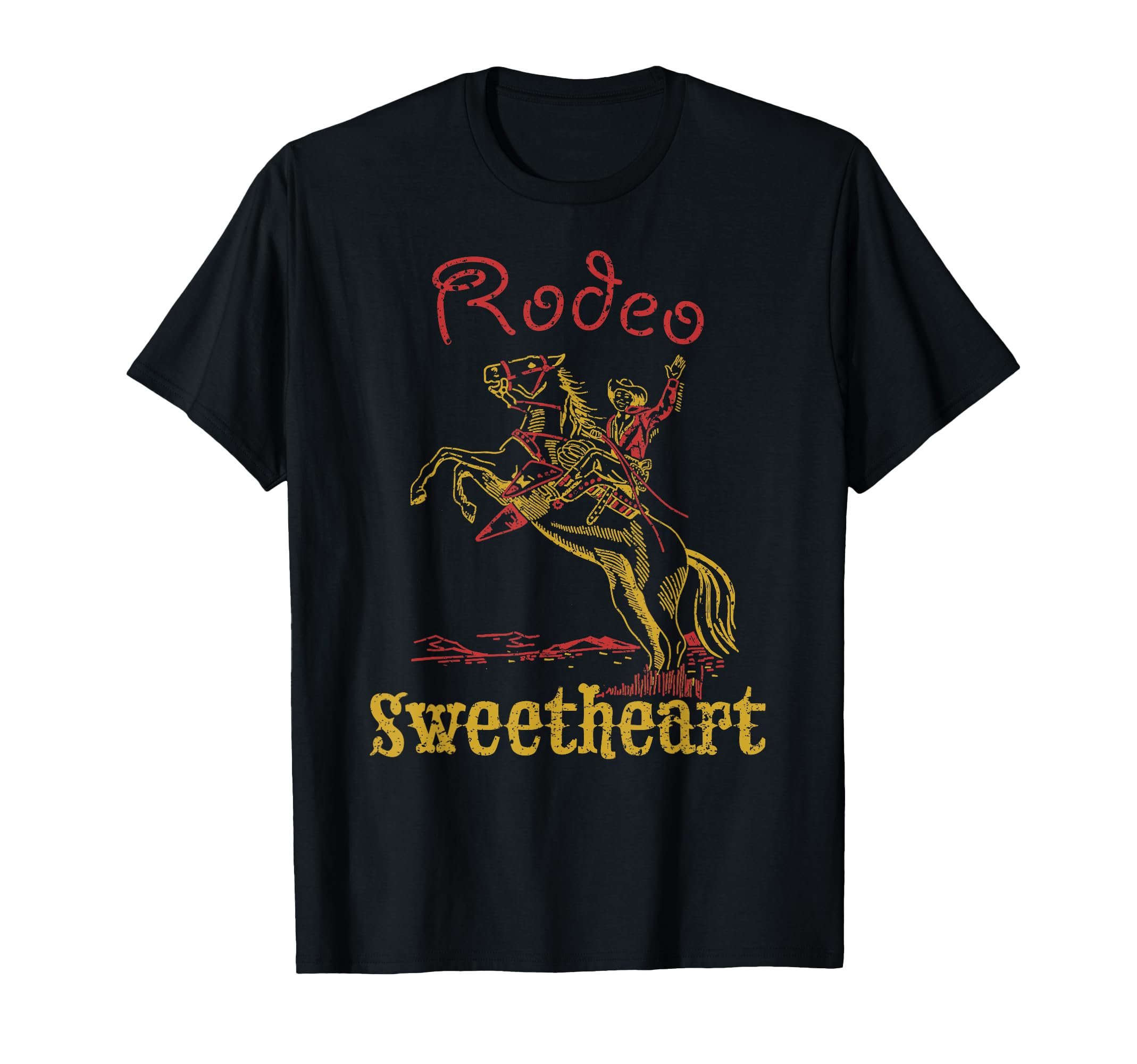 Rodeo Sweetheart Western Cowboy T-Shirt - Minimalist Print for Adults - T-Shirt, Sweatshirt, Hoodie