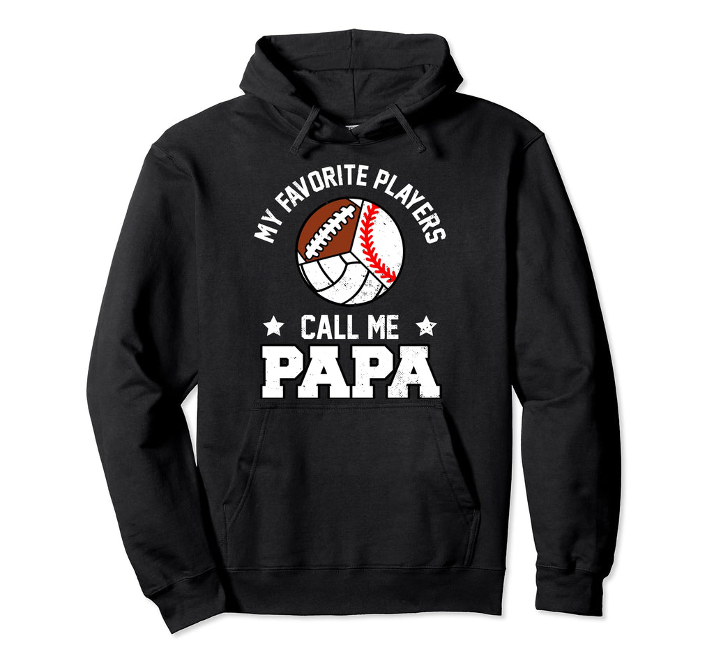 My Favorites Baseball Volleyball Hoodie - Novelty Apparel for Adults - T-Shirt, Sweatshirt, Hoodie