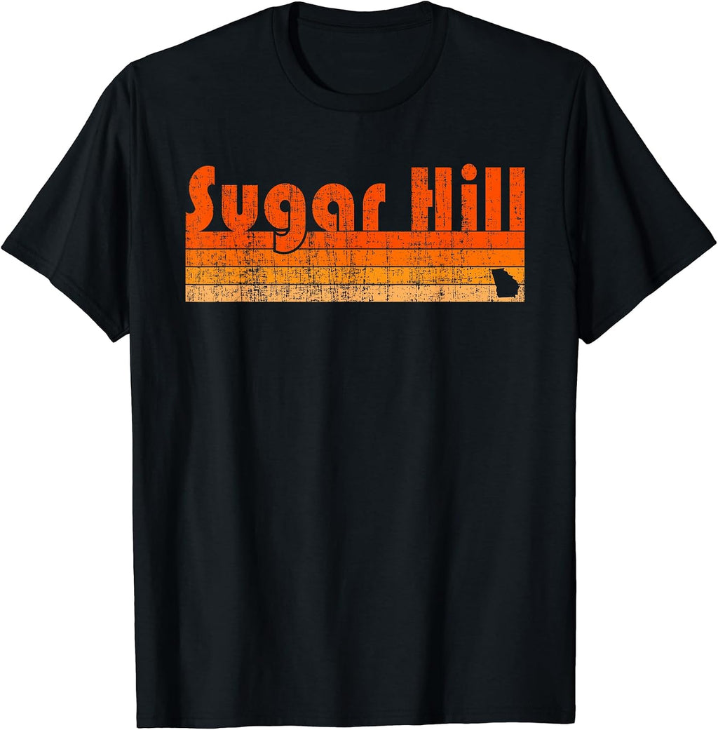 Vintage Look Sugar Hill, Georgia Souvenirs - Adult & Kids T-Shirts, Sweatshirts & Hoodies apparel design preview 1
