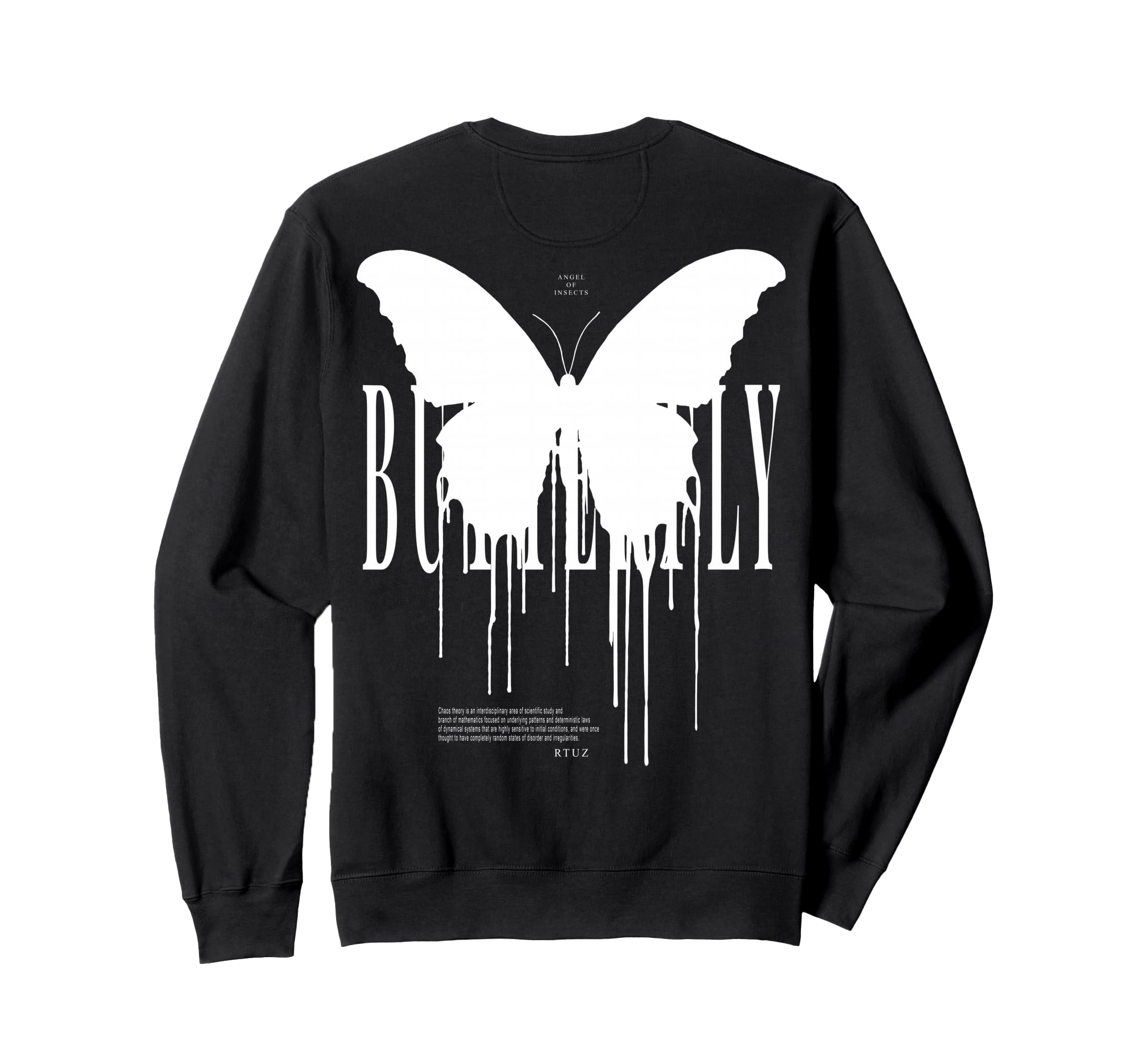 Y2K Back Streetwear Butterfly Sweatshirt - Unique Graphic Unisex - T-Shirt, Sweatshirt, Hoodie