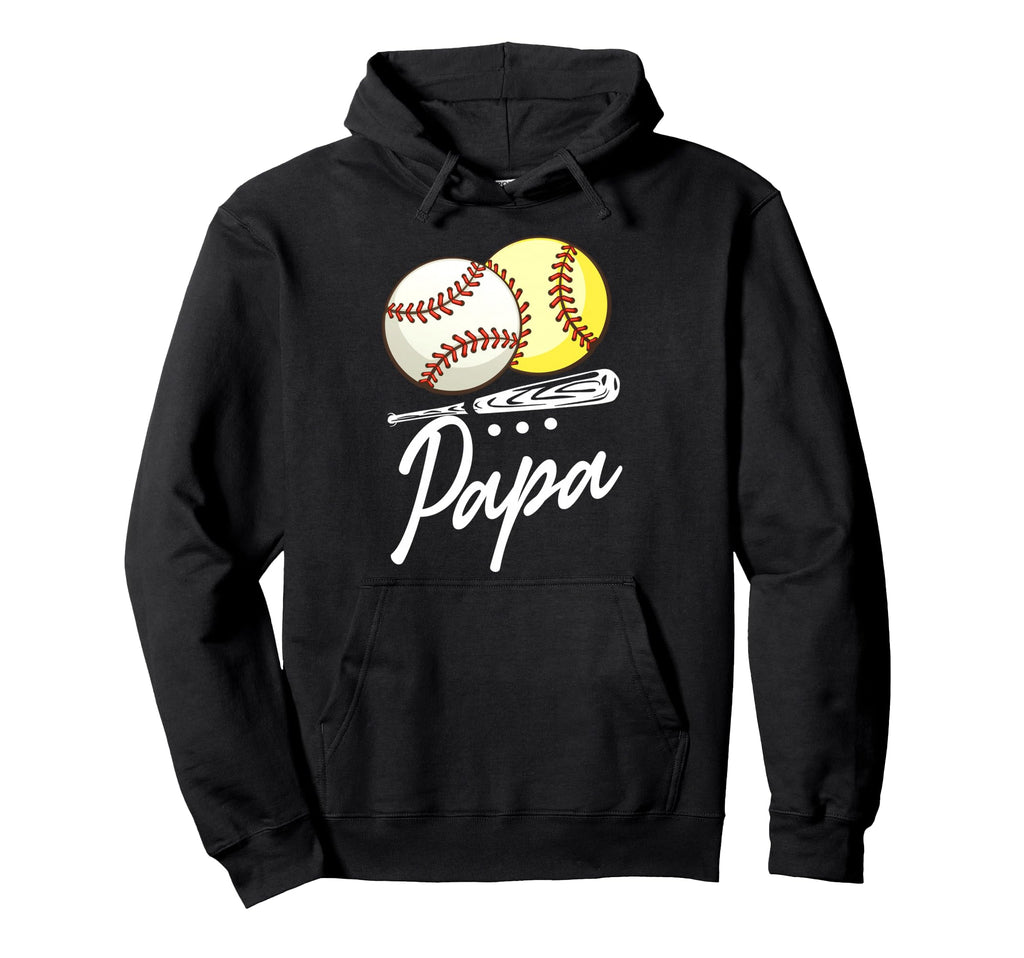 Ball Papa Baseball Softball Hoodie - Trendy Graphic for Adults - T-Shirt, Sweatshirt, Hoodie