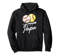 Ball Papa Baseball Softball Hoodie - Trendy Graphic for Adults - T-Shirt, Sweatshirt, Hoodie