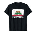 California United States Distressed Flag T-Shirt - Minimalist Print Unisex - T-Shirt, Sweatshirt, Hoodie