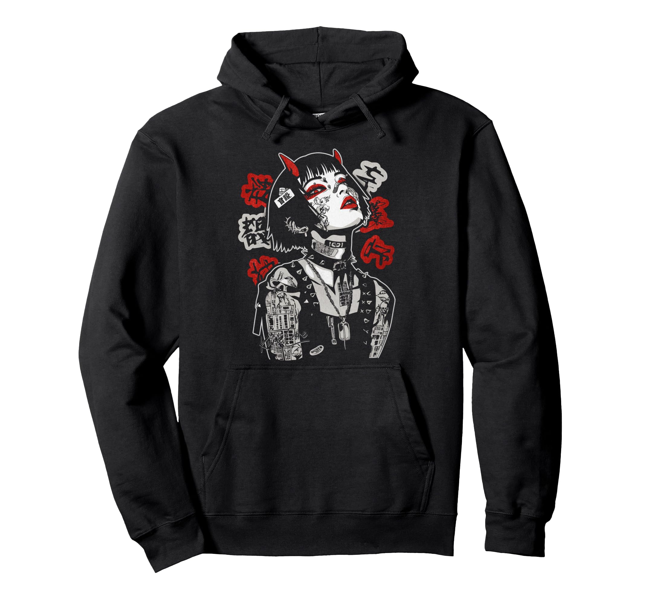 Japanese Streetwear Cyberpunk Y2K Hoodie - Aesthetic Graphic Men Women - T-Shirt, Sweatshirt, Hoodie