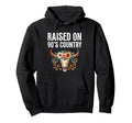 Raised 90S Country Music Western Boho Hoodie - Novelty Apparel Unisex - T-Shirt, Sweatshirt, Hoodie