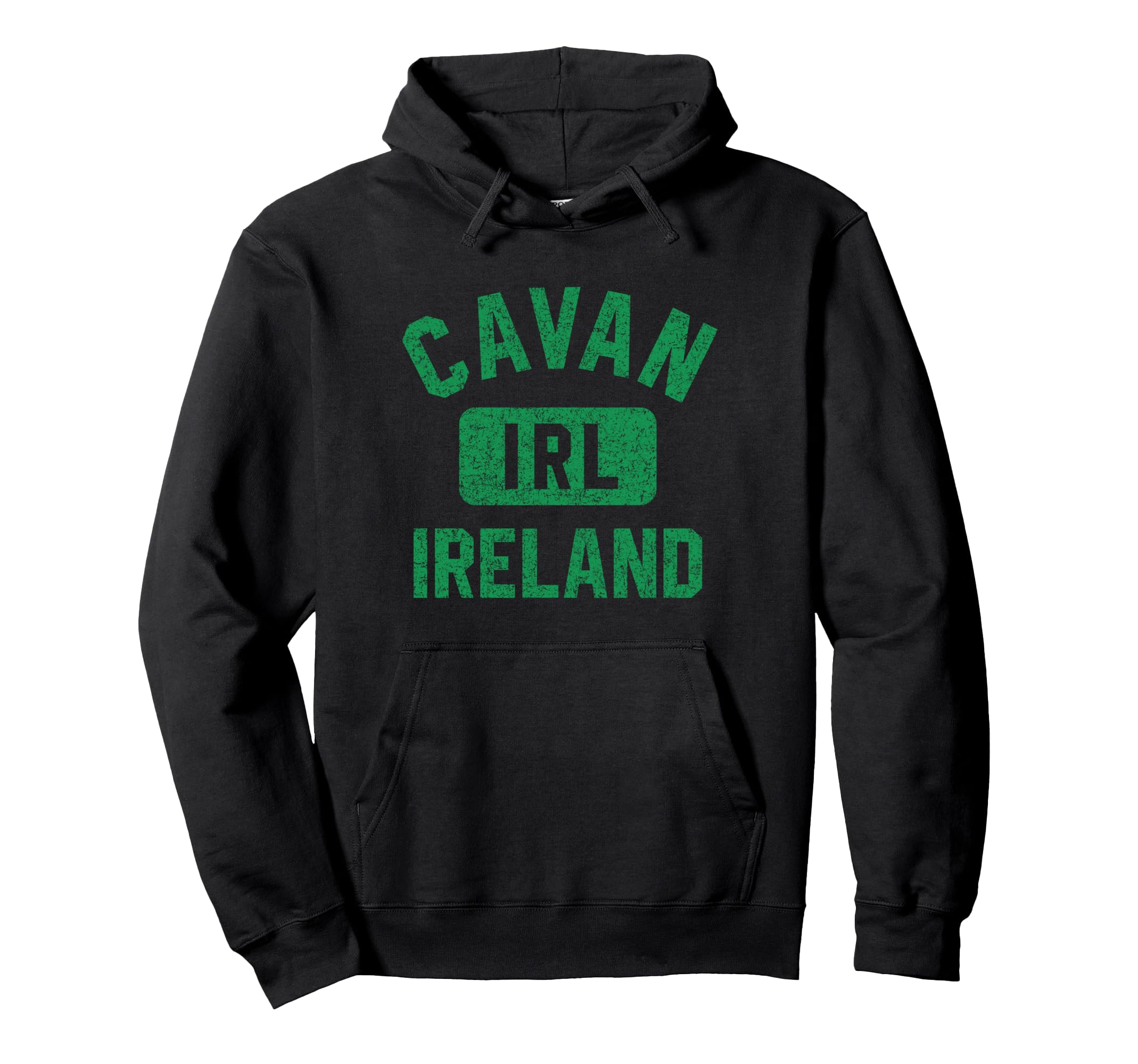 Cavan Ireland Irl Gym Distressed Hoodie - Casual Everyday Wear for Adults - T-Shirt, Sweatshirt, Hoodie