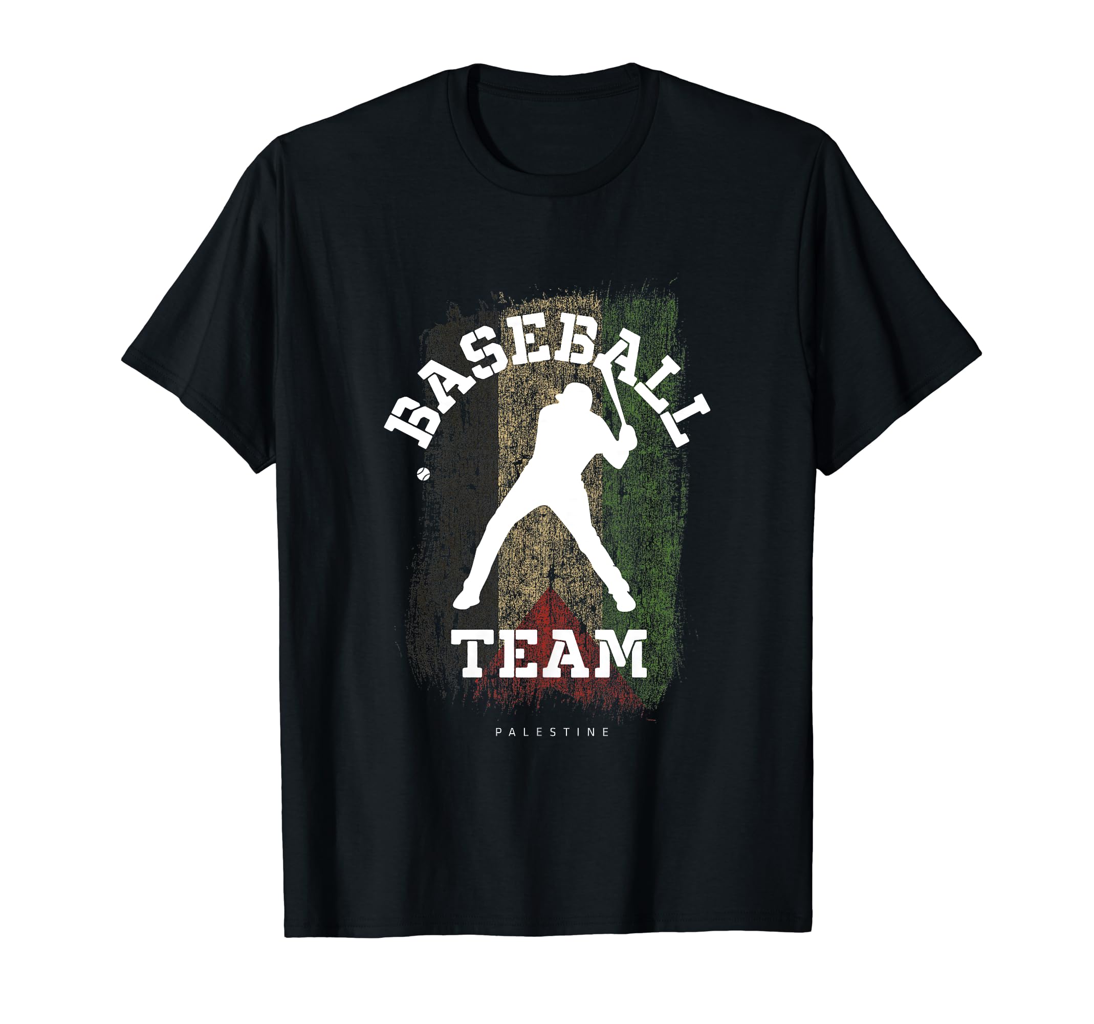 Baseball Palestine Flag Softball T-Shirt - Minimalist Print Men Women - T-Shirt, Sweatshirt, Hoodie