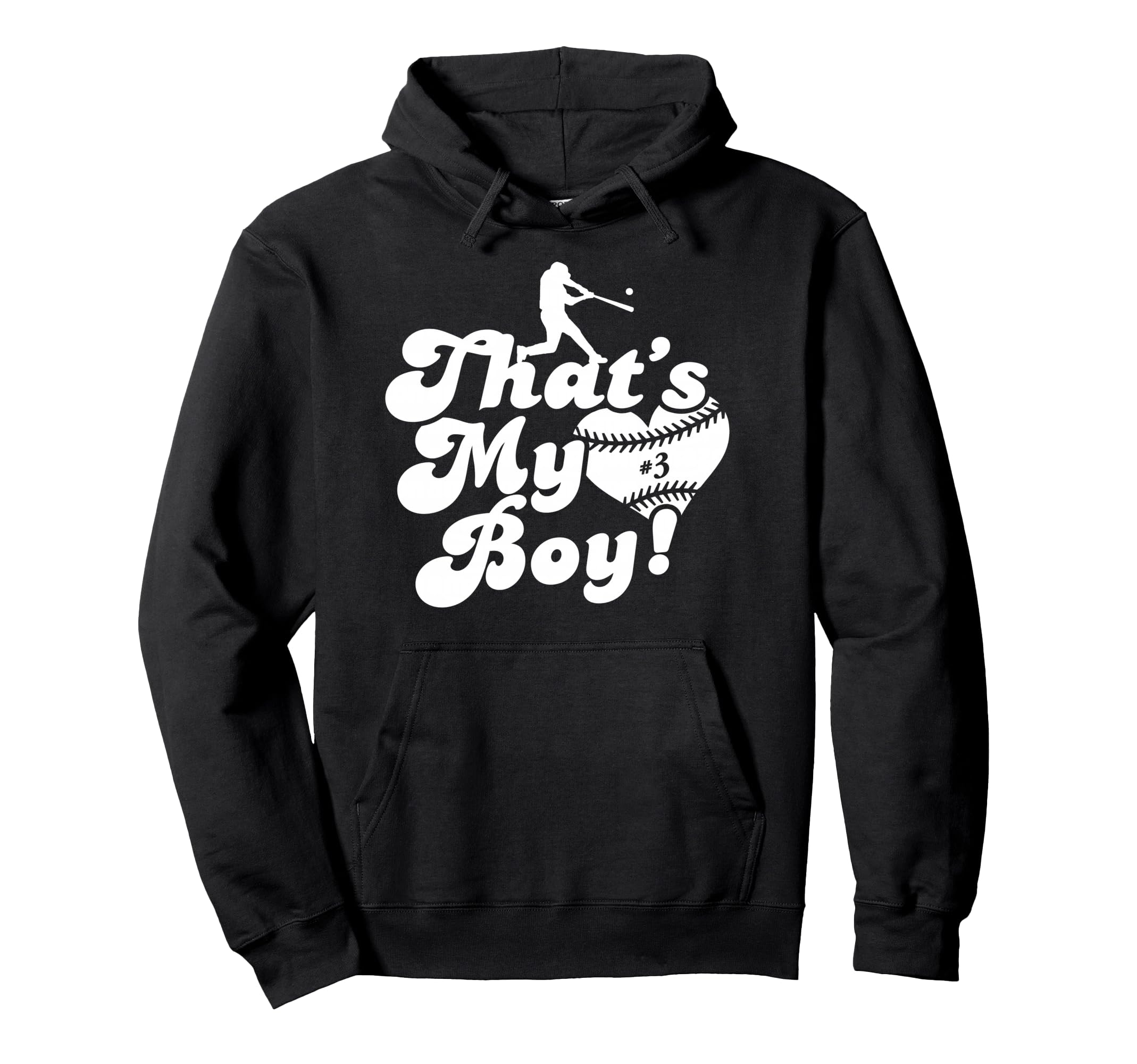 Thats My Heart 3 Love Baseball Mom Dad Hoodie - Custom Art Print Men Women - T-Shirt, Sweatshirt, Hoodie