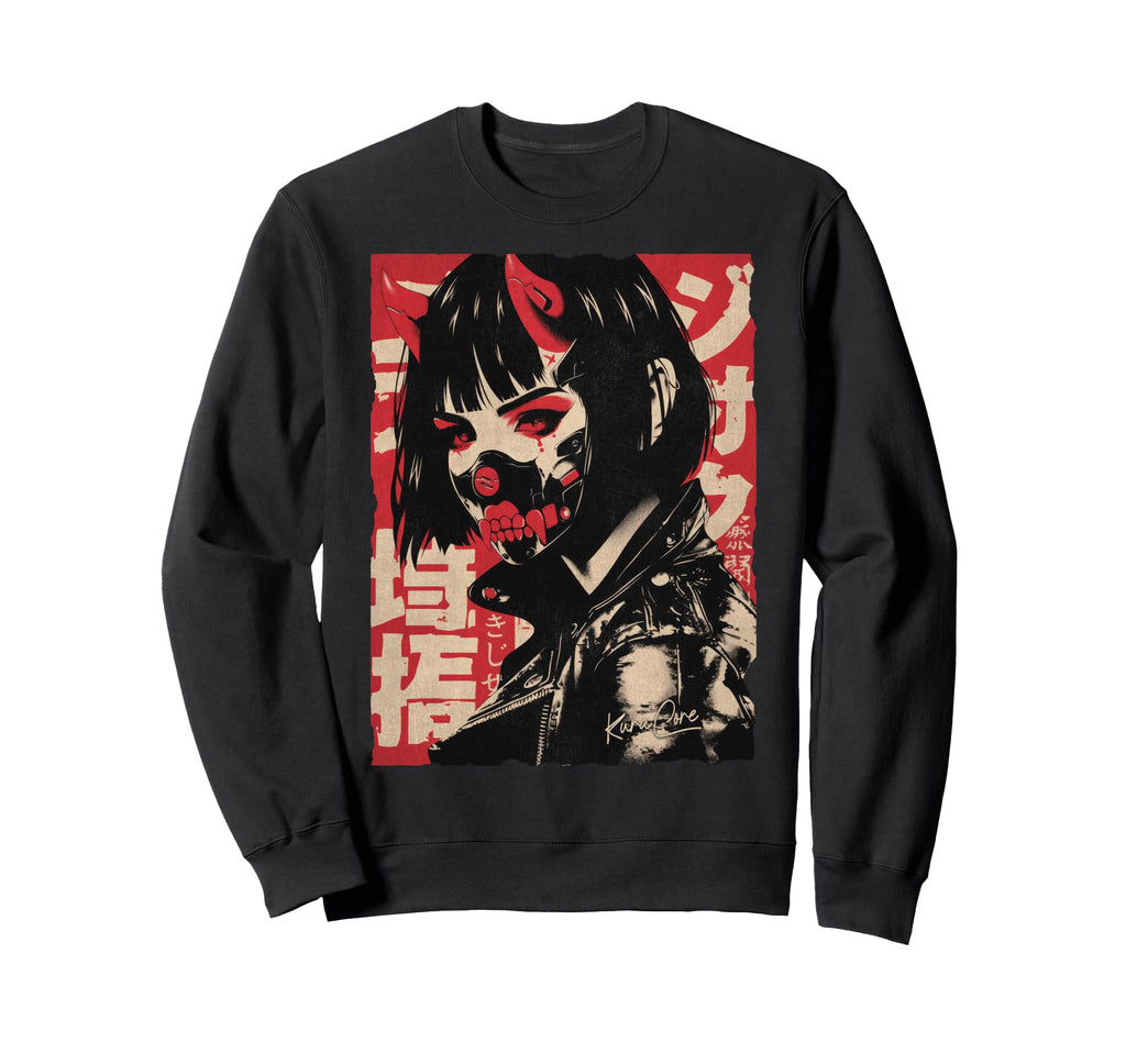 Japan Streetwear Cyberpunk Y2K Techwear Sweatshirt - Trendy Graphic Unisex - T-Shirt, Sweatshirt, Hoodie