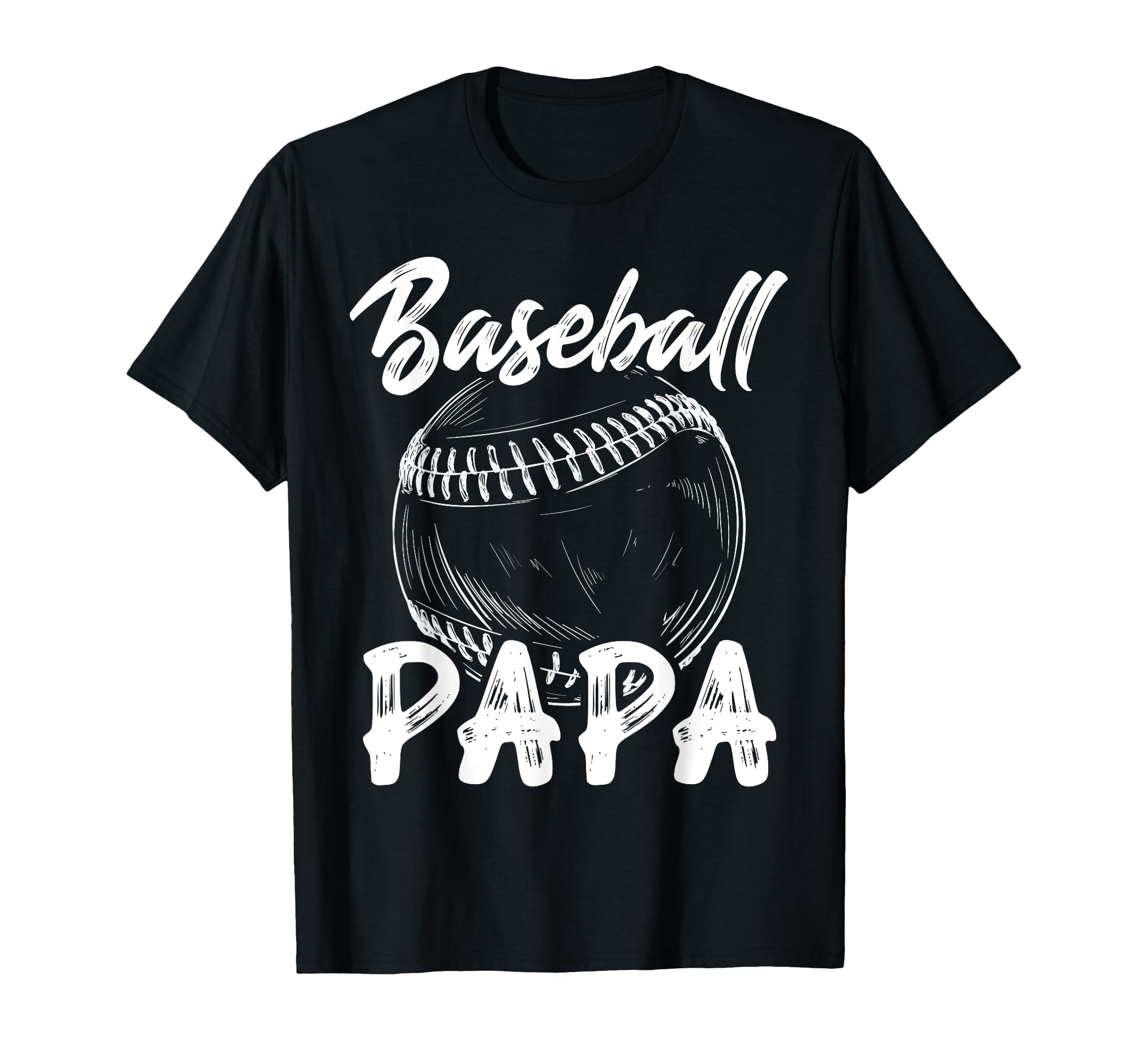 Baseball Papa Family Matching T-Shirt - Casual Everyday Wear for Adults - T-Shirt, Sweatshirt, Hoodie