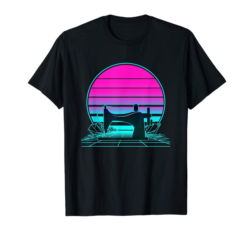 Sunset Sewing Machine T-Shirt - Unique Graphic Unisex - T-Shirt, Sweatshirt, Hoodie