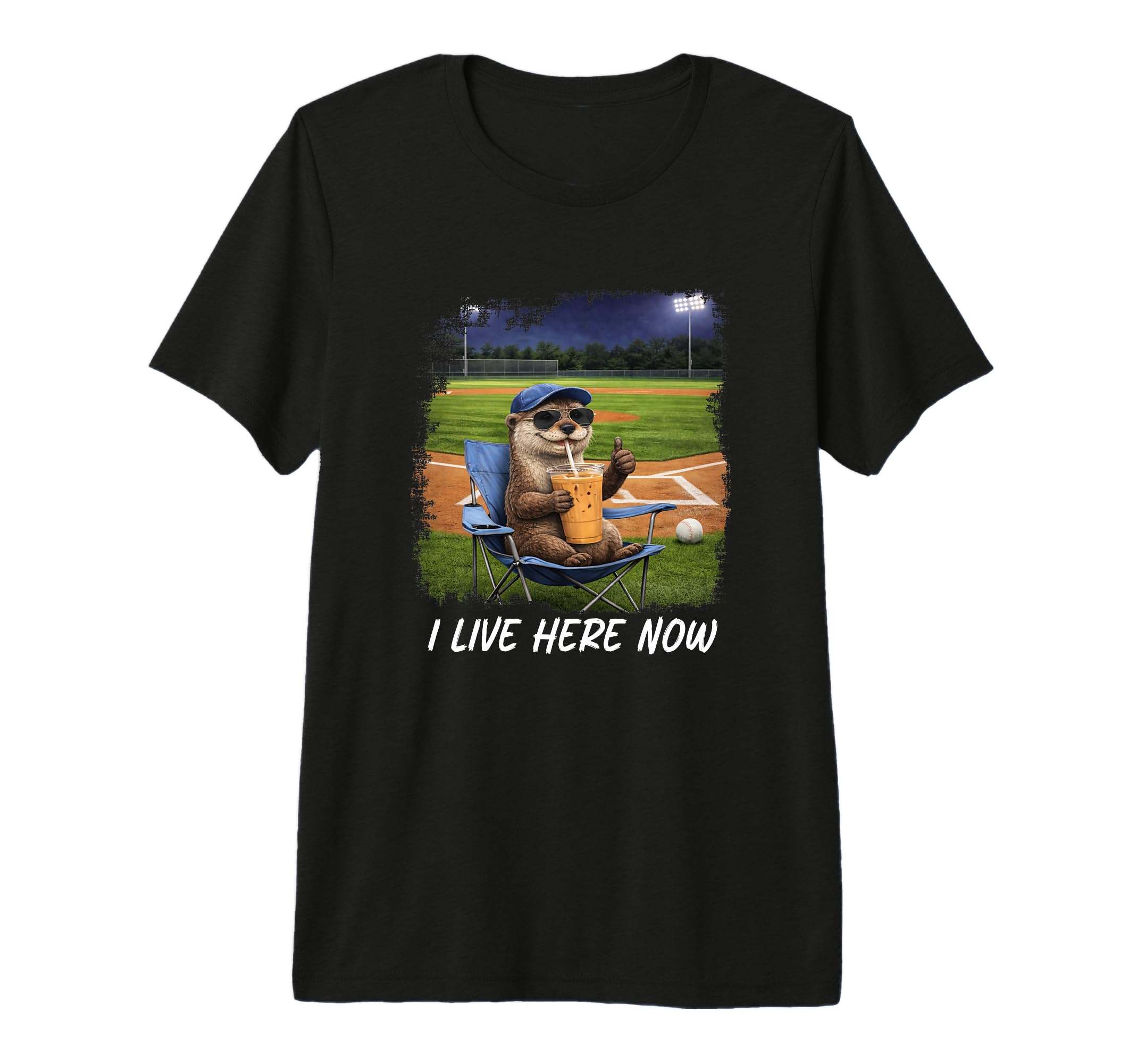 Baseball Dad I Live Here Now T-Shirt - Fun Novelty Design Men Women - T-Shirt, Sweatshirt, Hoodie