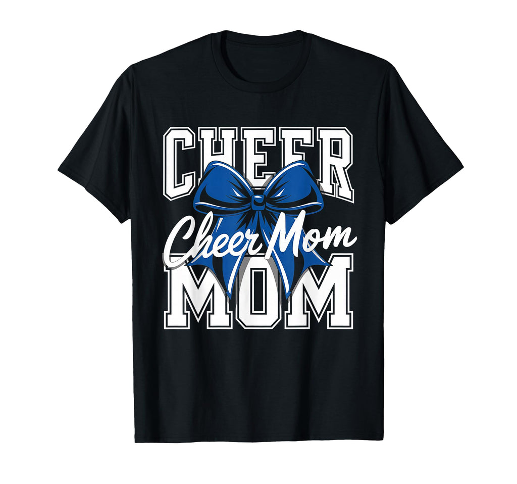 Cheer Mom Mother Bow Cheerleader T-Shirt - Aesthetic Graphic for Adults - T-Shirt, Sweatshirt, Hoodie