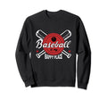 Baseball Is My Happy Place Sweatshirt - Fun Novelty Design for Adults - T-Shirt, Sweatshirt, Hoodie