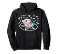 Axolotl Strawberry Milk Goth Axolotl Hoodie - Trendy Graphic Men Women - T-Shirt, Sweatshirt, Hoodie