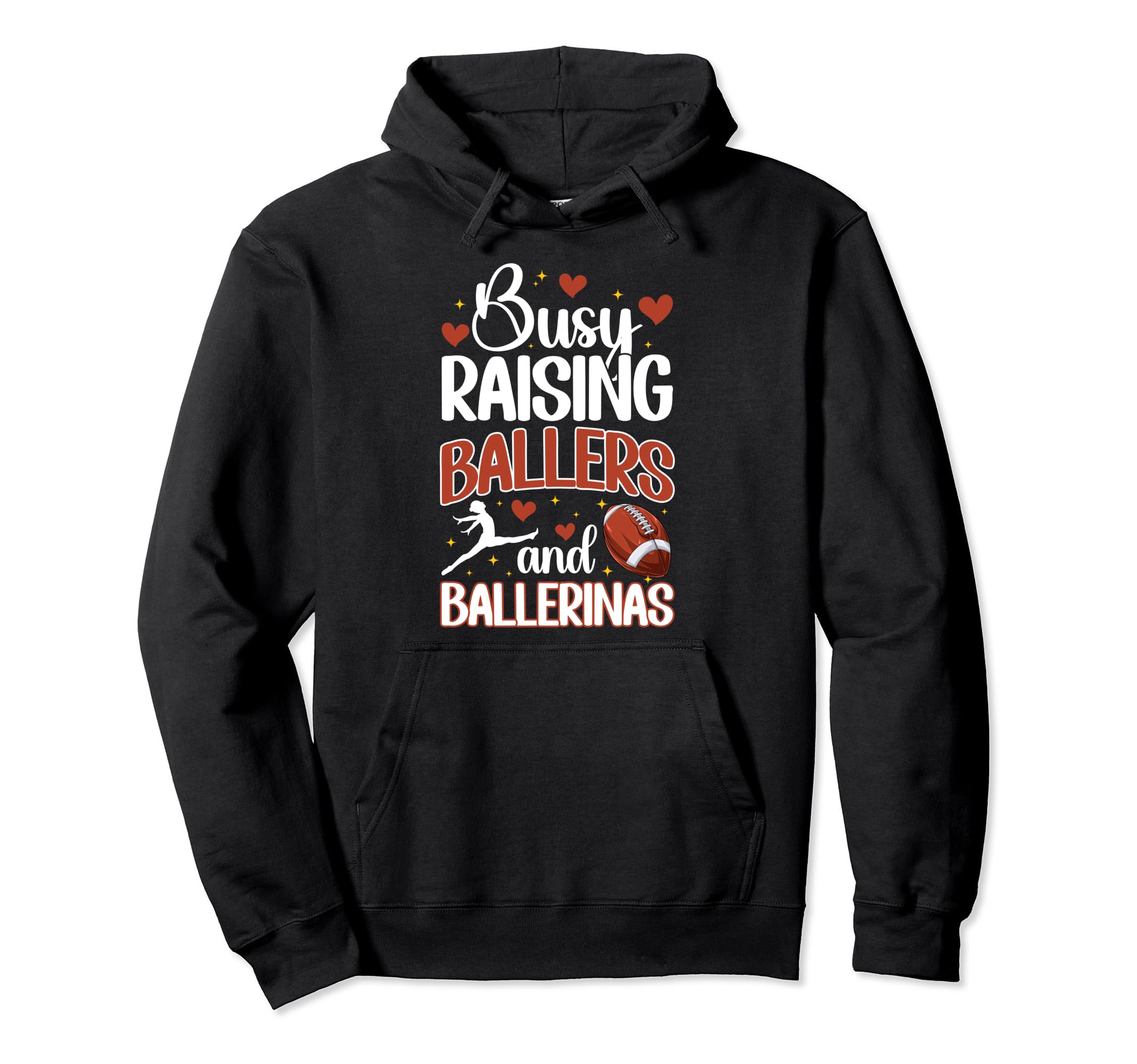 Raising Ballers And Ballerinas Football Hoodie - Minimalist Print Unisex - T-Shirt, Sweatshirt, Hoodie