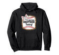 Baseball Sister Hey Brother Brother Swing Hoodie - Unique Graphic Unisex - T-Shirt, Sweatshirt, Hoodie