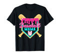 Baseball Mama Dripping Drip Ice Cream T-Shirt - Custom Art Print Unisex - T-Shirt, Sweatshirt, Hoodie