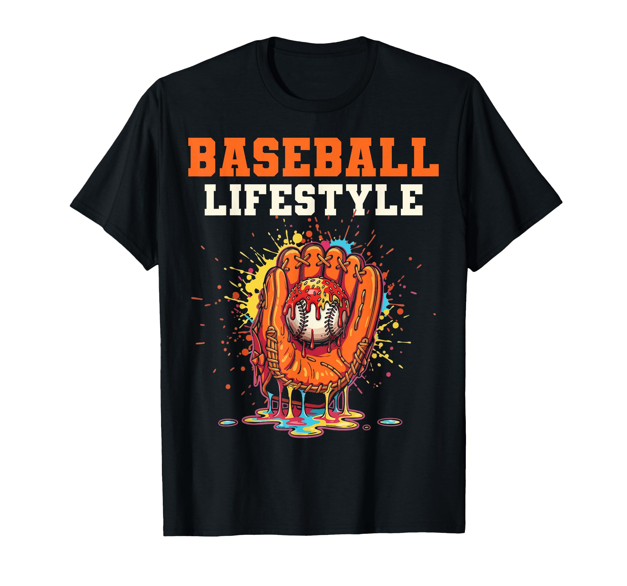 Baseball Lifestyle Ice Cream T-Shirt - Casual Everyday Wear for Adults - T-Shirt, Sweatshirt, Hoodie