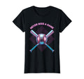 Never Miss Game Proud Baseball Dad T-Shirt - Novelty Apparel Unisex - T-Shirt, Sweatshirt, Hoodie