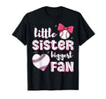 Baseball Little Sister Biggest Fan T-Shirt - Custom Art Print Unisex - T-Shirt, Sweatshirt, Hoodie