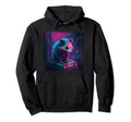 Japanese Aesthetic Synthwave Opossum Hoodie - Casual Everyday Wear Unisex - T-Shirt, Sweatshirt, Hoodie