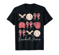Baseball Mama Coquette Bow Baseball Mom T-Shirt - Streetwear Style Unisex - T-Shirt, Sweatshirt, Hoodie