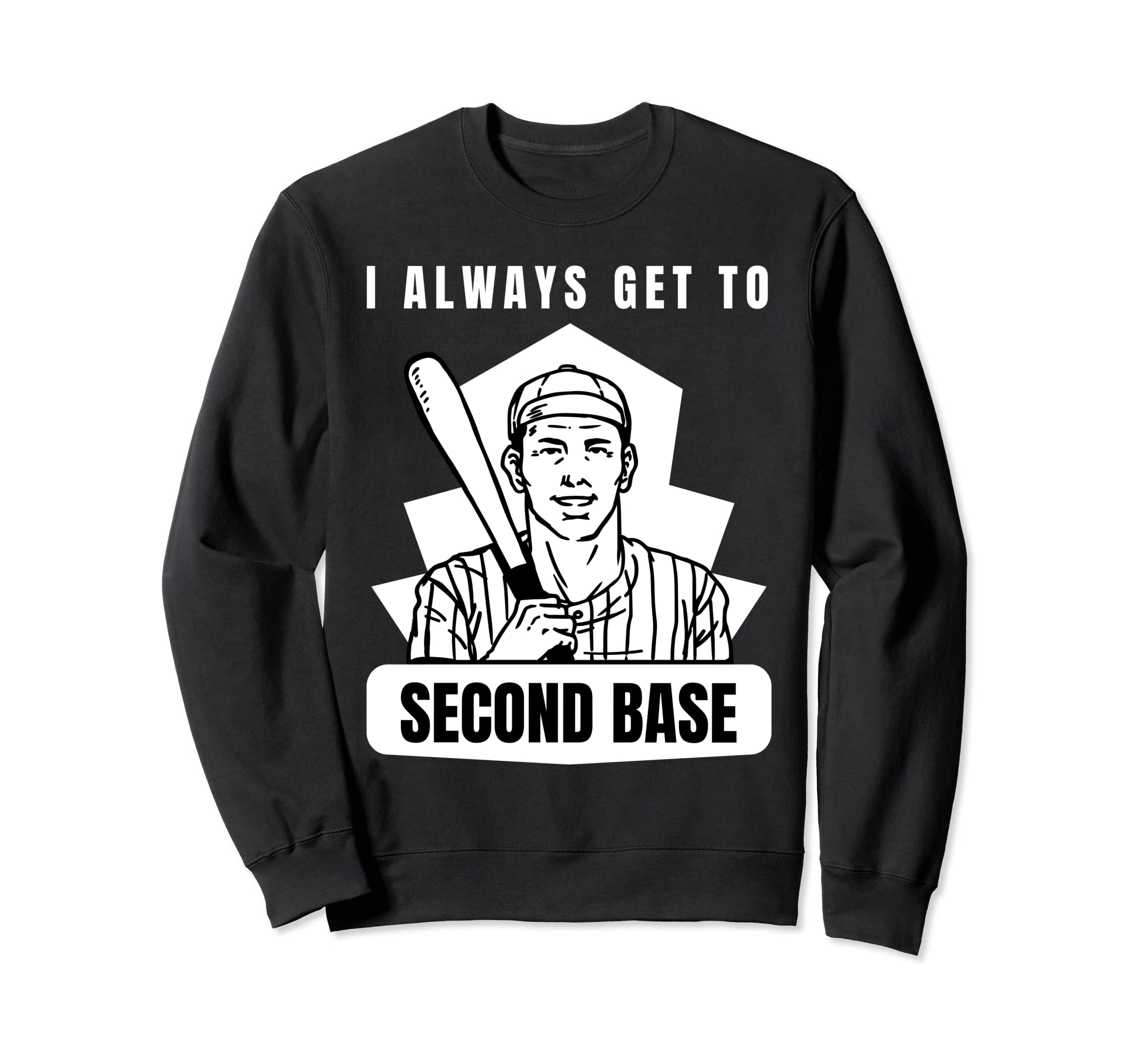 Funny Baseball Player Sweatshirt - Custom Art Print Men Women - T-Shirt, Sweatshirt, Hoodie
