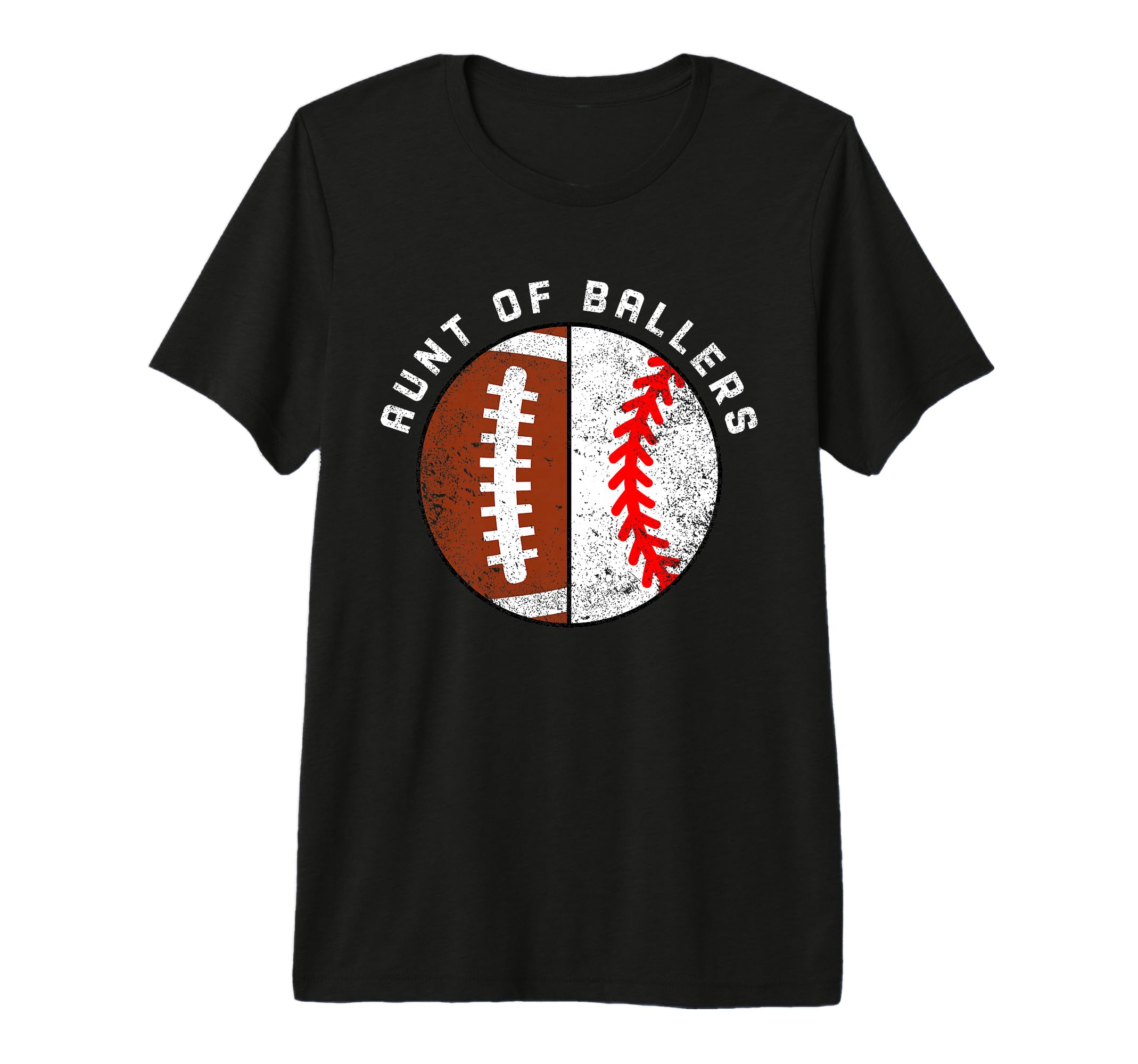 Aunt Ballers Funny Football T-Shirt - Casual Everyday Wear for Adults - T-Shirt, Sweatshirt, Hoodie