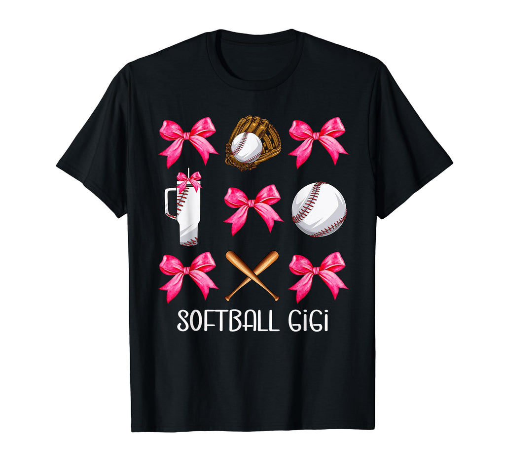 Funny Baseball Gigi Era Bows Baseball T-Shirt - Minimalist Print Men Women - T-Shirt, Sweatshirt, Hoodie